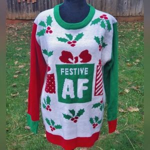 Ugly Christmas Sweater Festive AF
